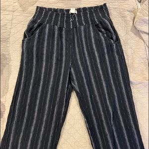 Gauzy stretch stripe Billabong pants boot cut